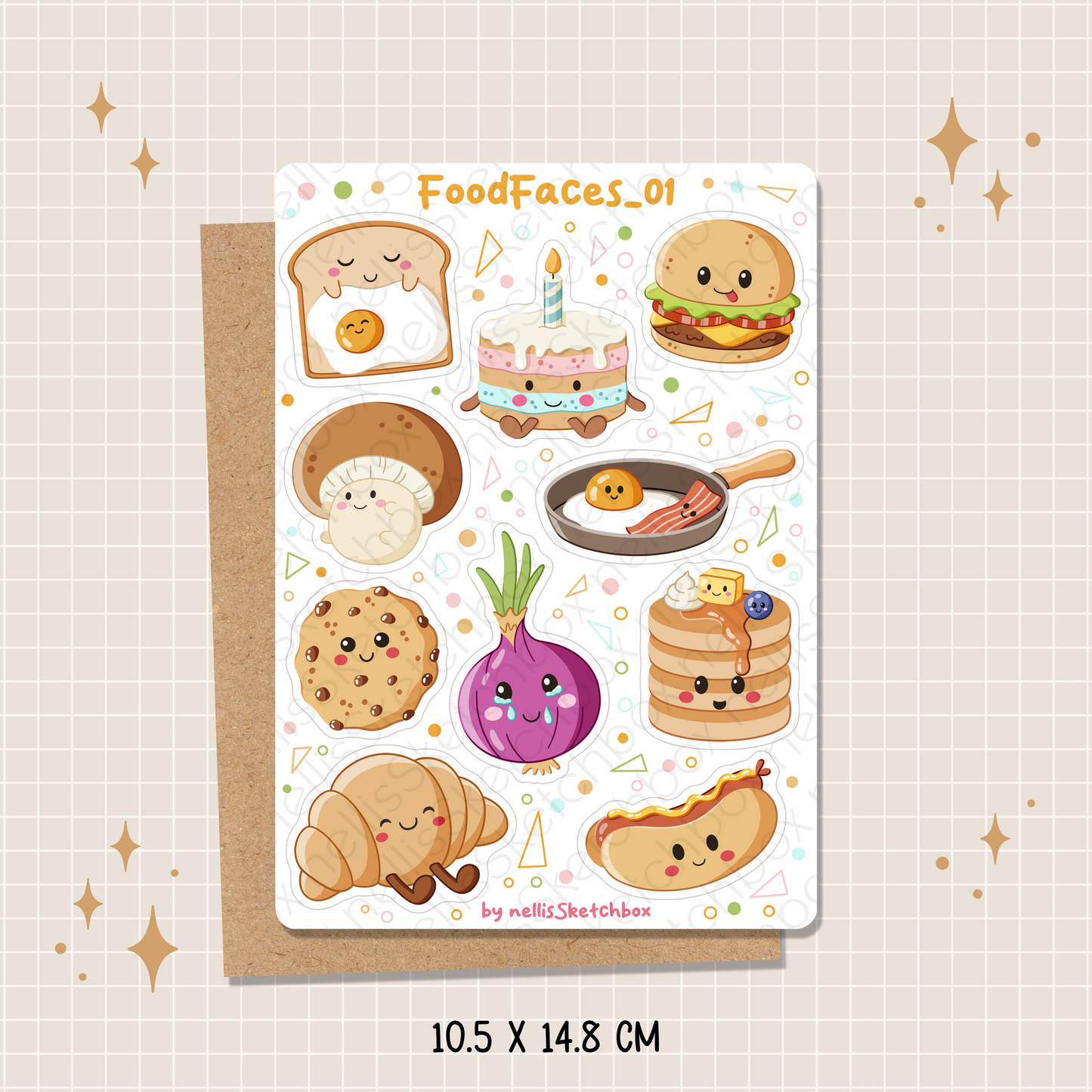 Sticker Sheet - FoodFaces_01