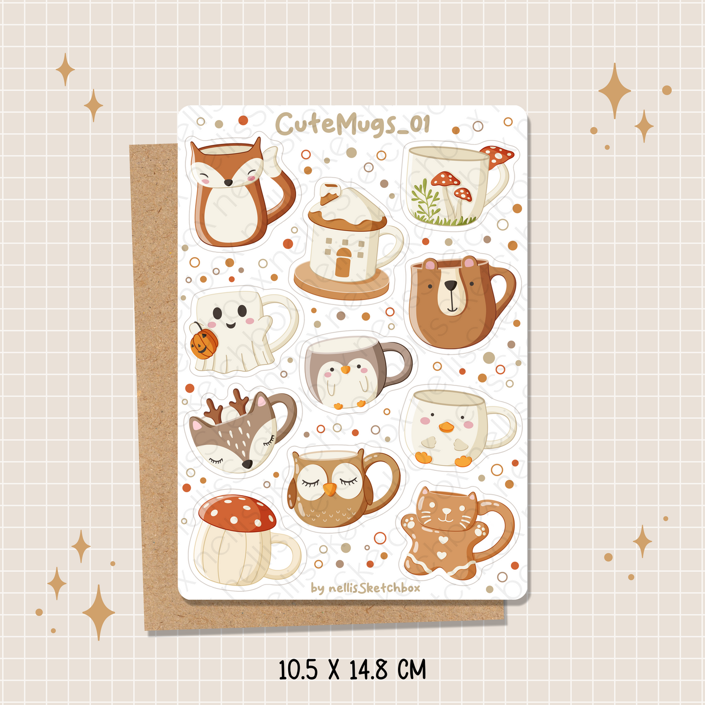 Sticker Sheet - CuteMugs_01