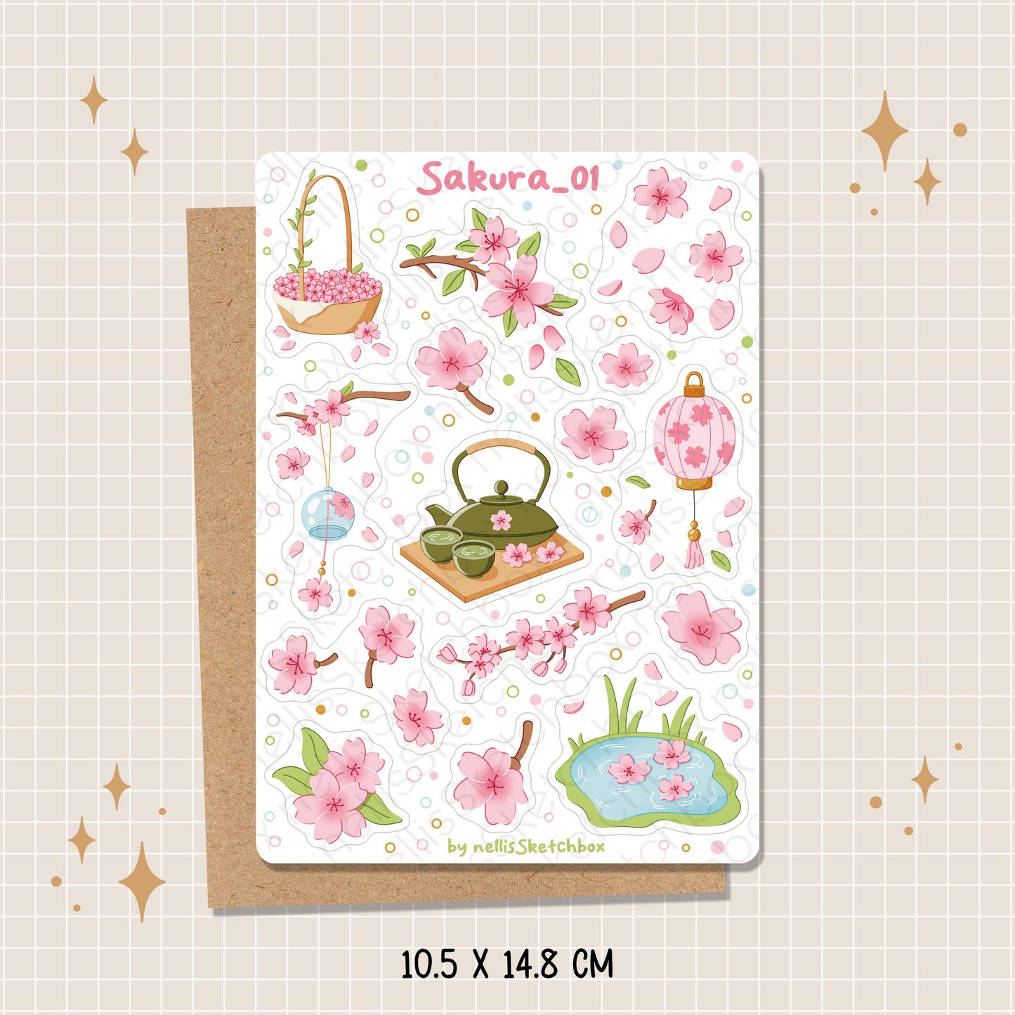 Sticker Sheet - Sakura_01