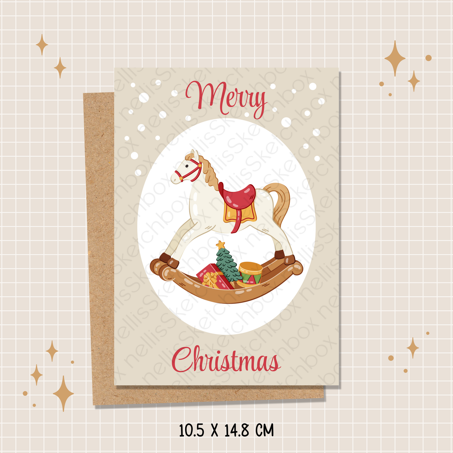 Postcard - ChristmasHorse