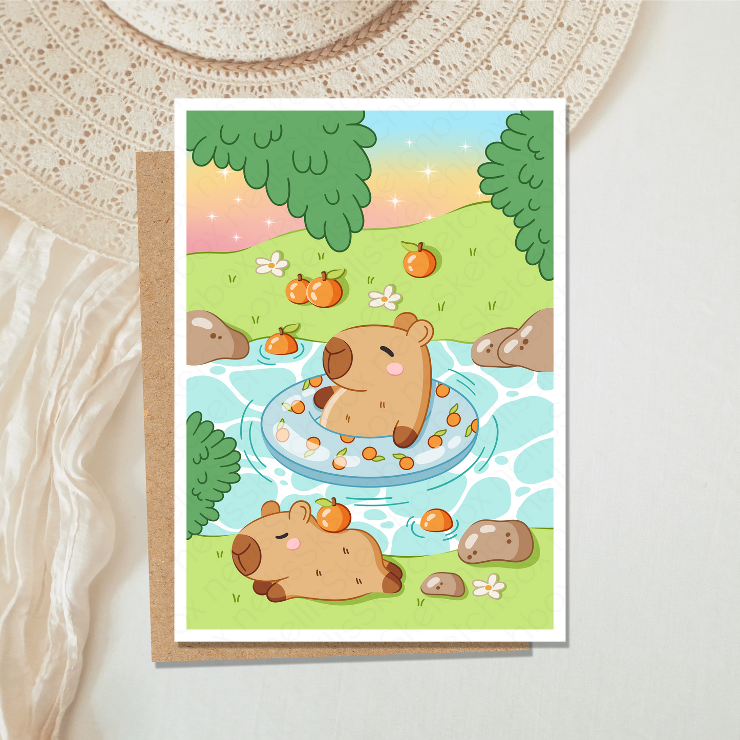 Art Print - Capybaras