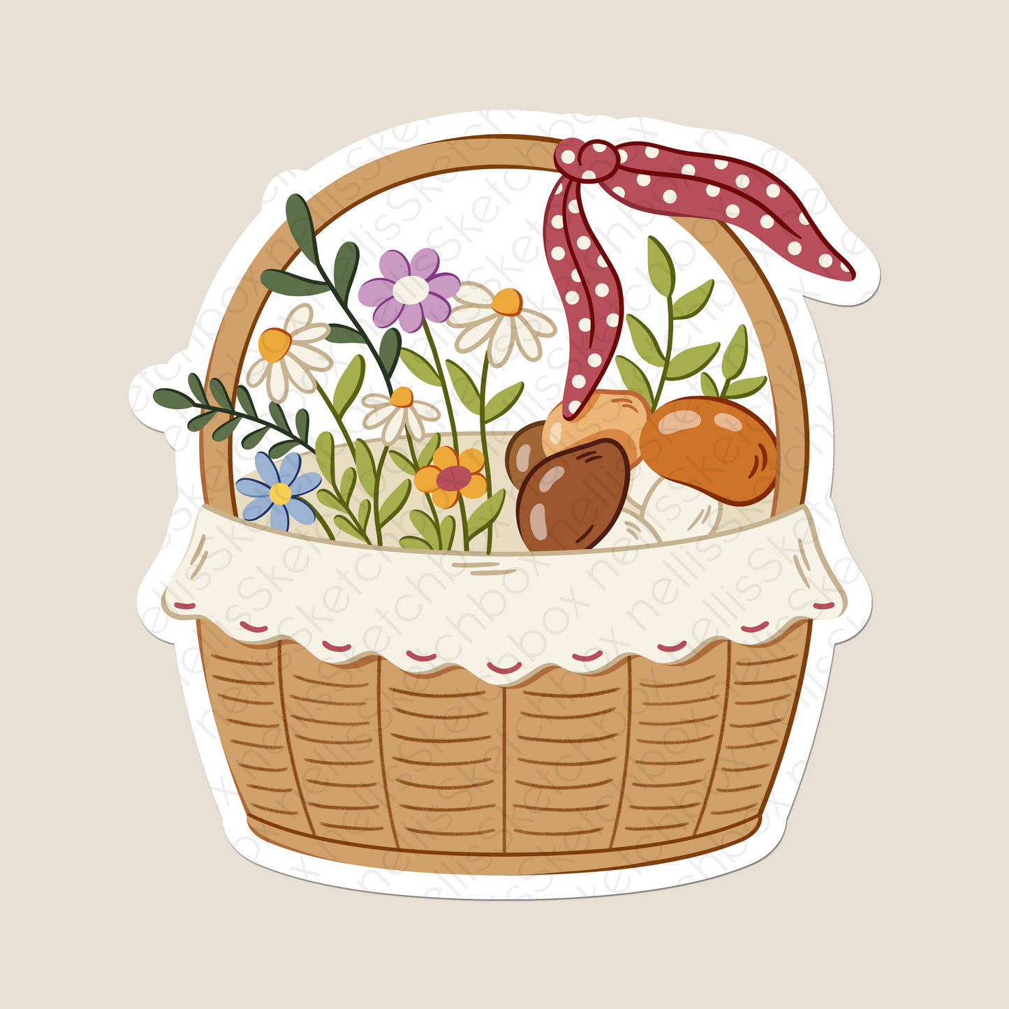 Vinyl Sticker - Basket