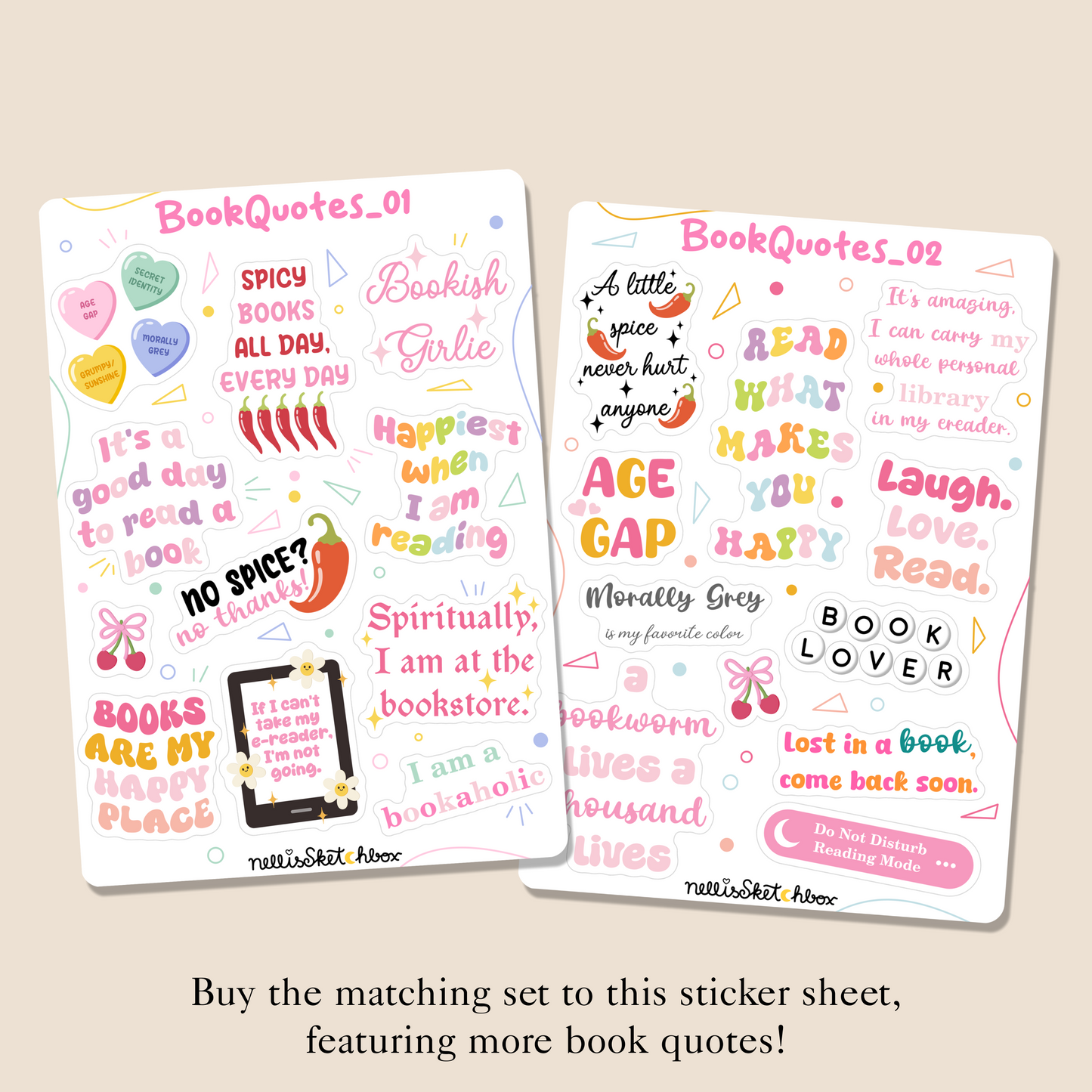 Sticker Sheet - BookQuotes_02