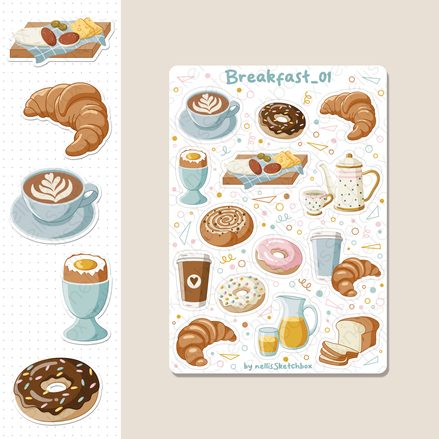 Digital Stickers - Breakfast_01