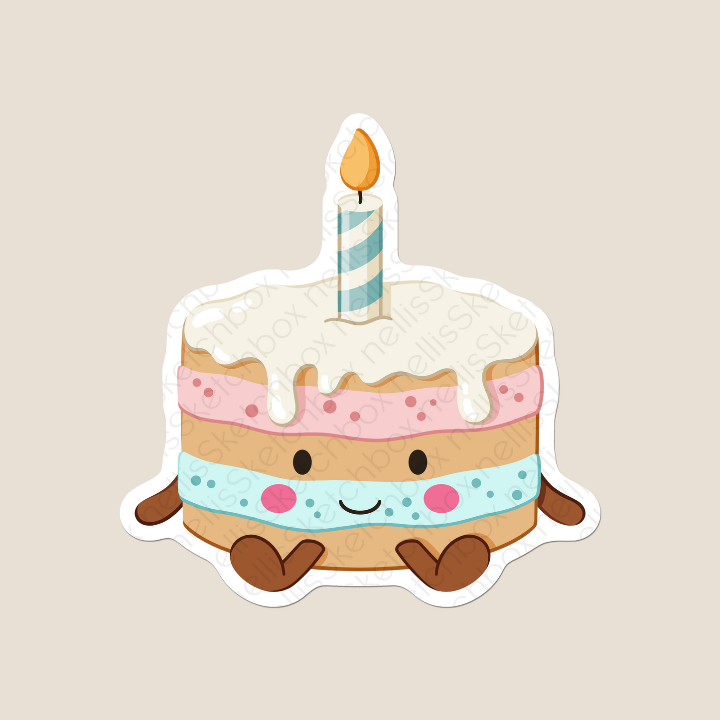 Vinyl Sticker - Cake