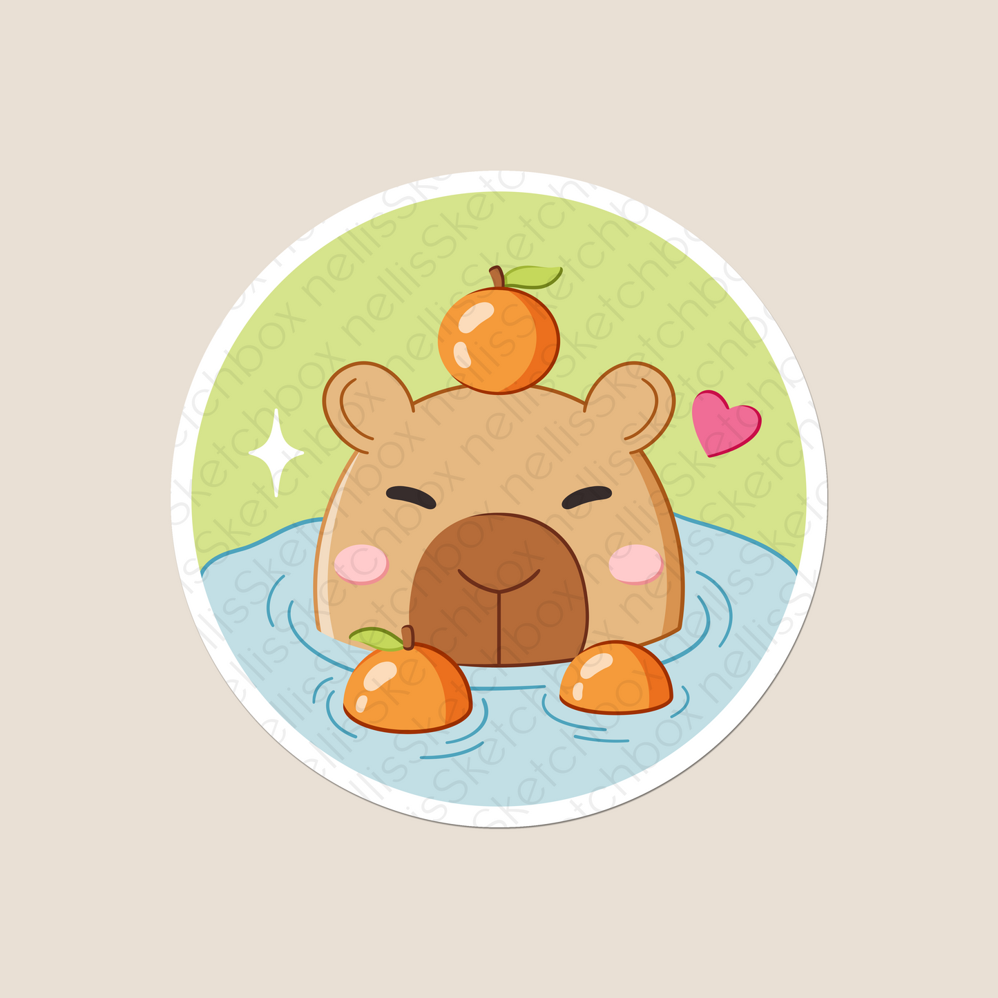 Vinyl Sticker - Capybara2