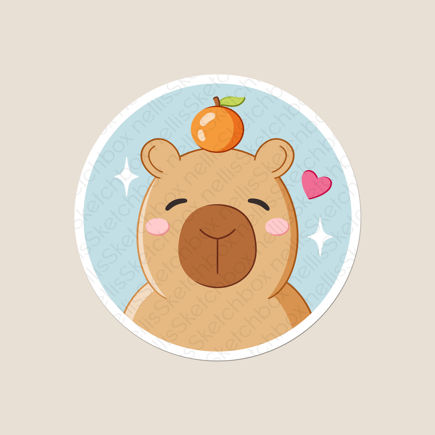Vinyl Sticker - Capybara3