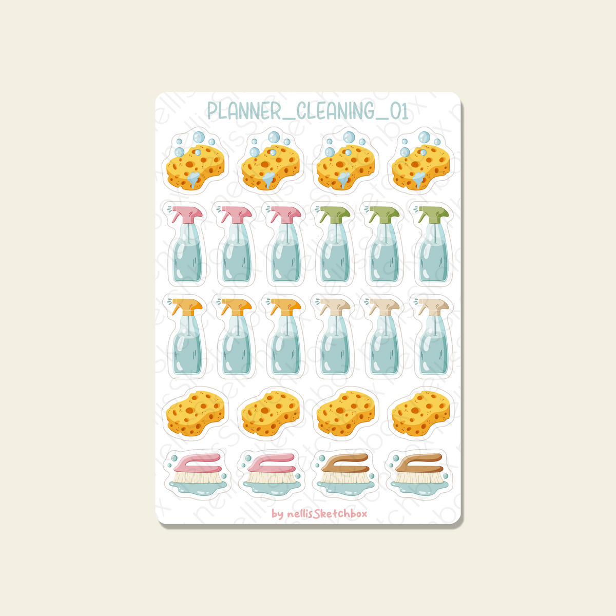 Planner Stickers - Cleaning_01