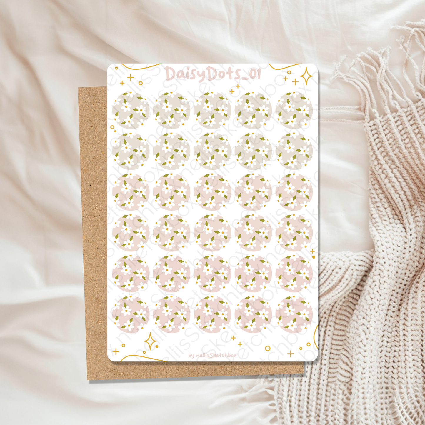 Sticker Sheet - DaisyDots_01