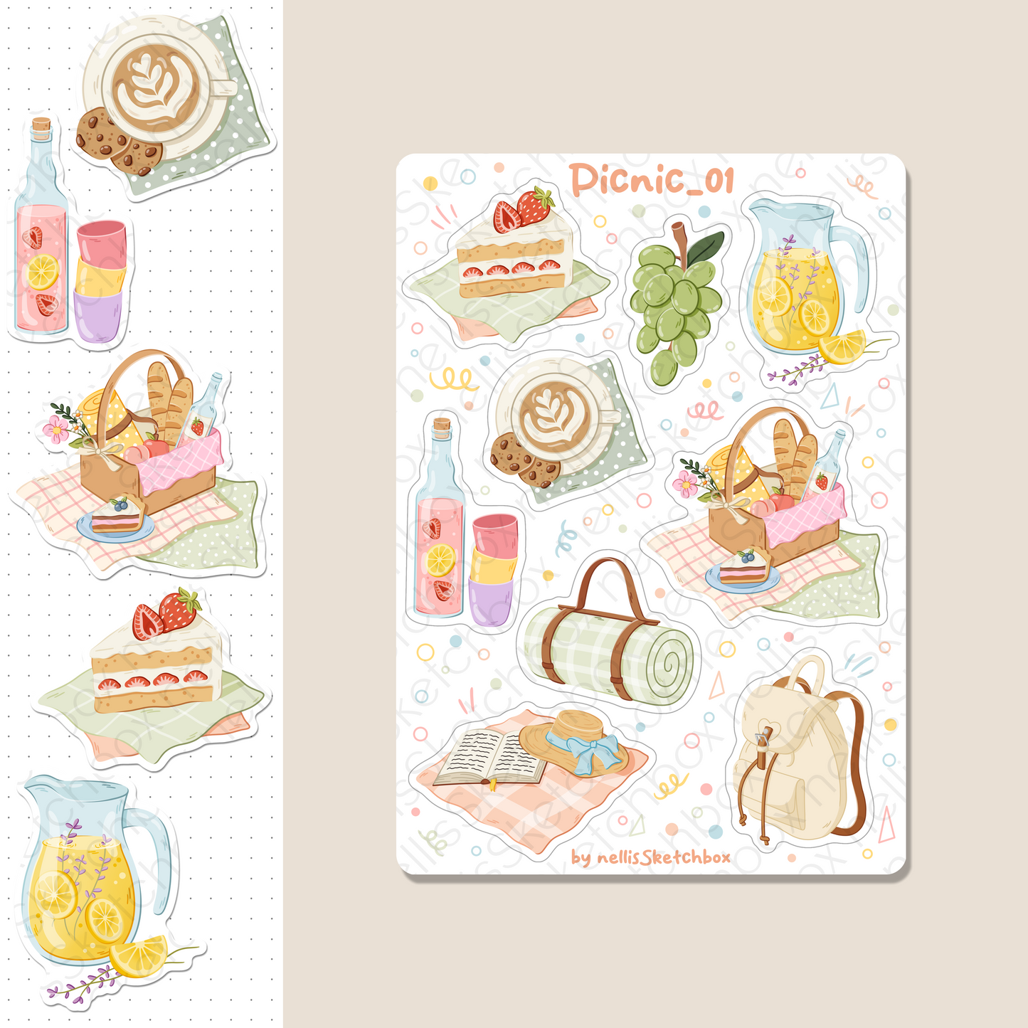 Digital Stickers - Picnic_01