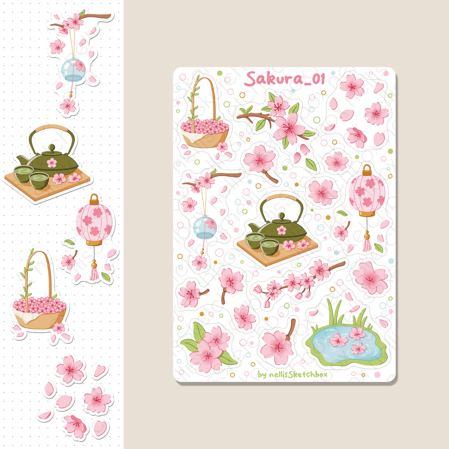 Digital Stickers - Sakura_01
