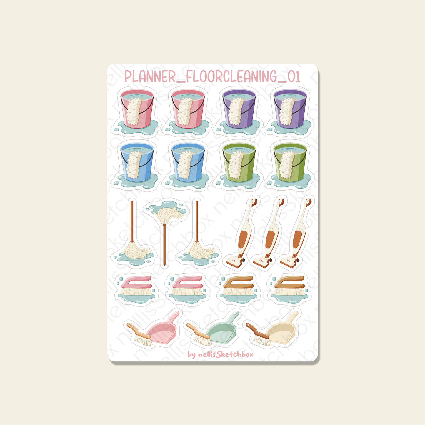 Planner Stickers - FloorCleaning_01