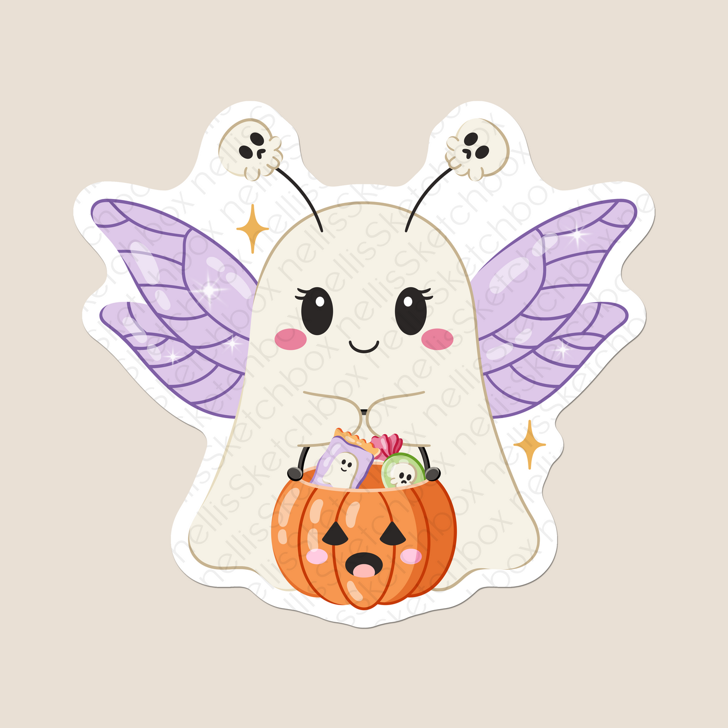 Vinyl Sticker - GhostMoth