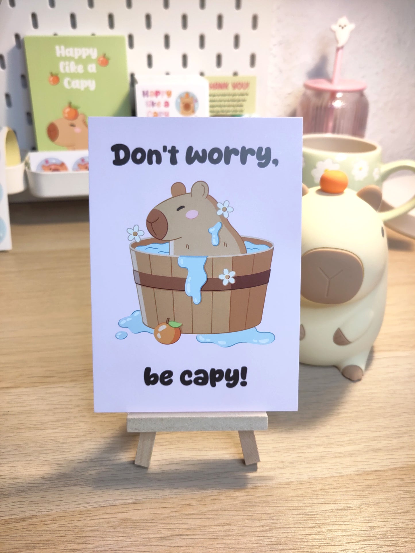 Postcard - Don't worry, be capy