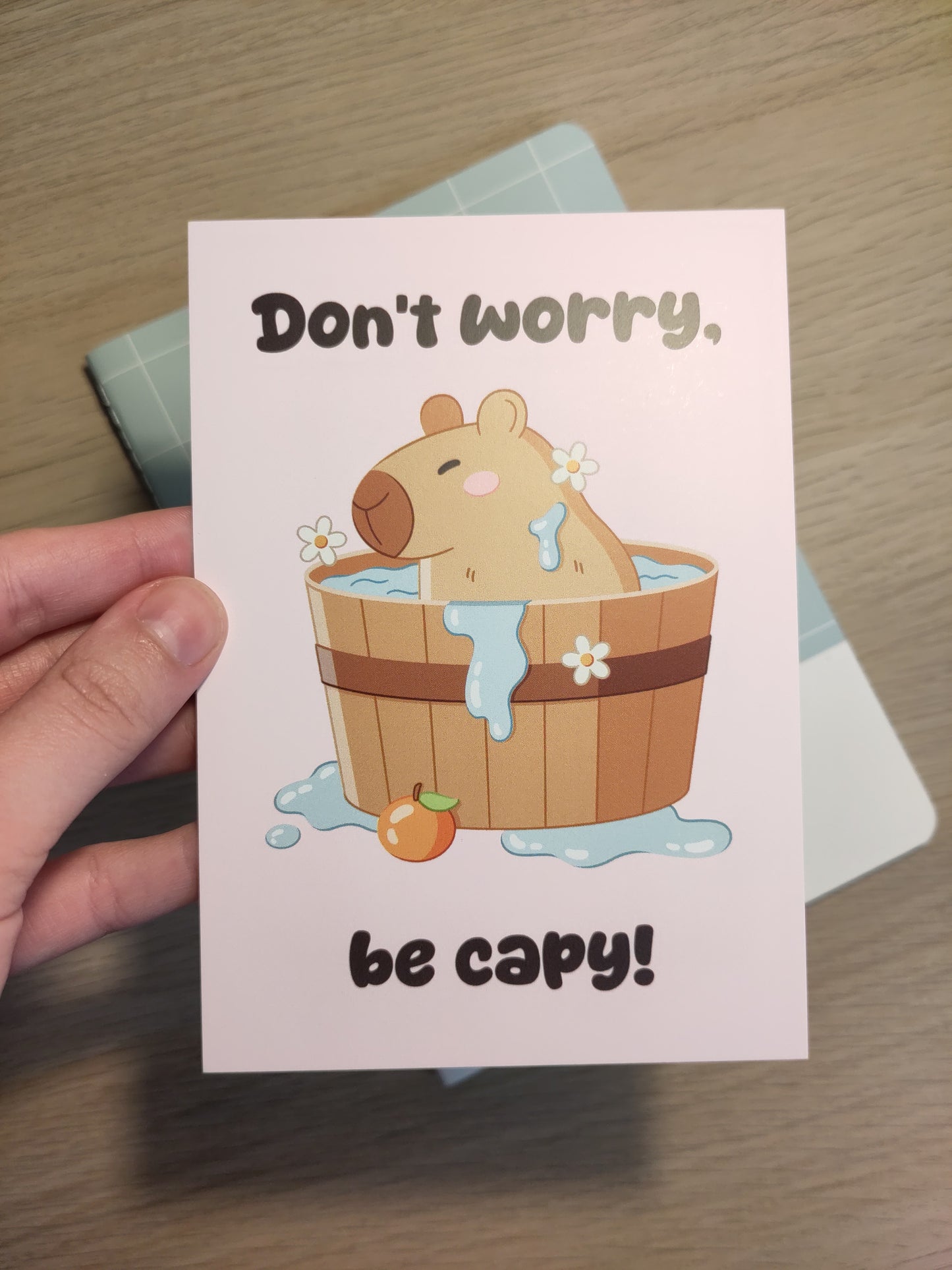 Postcard - Don't worry, be capy