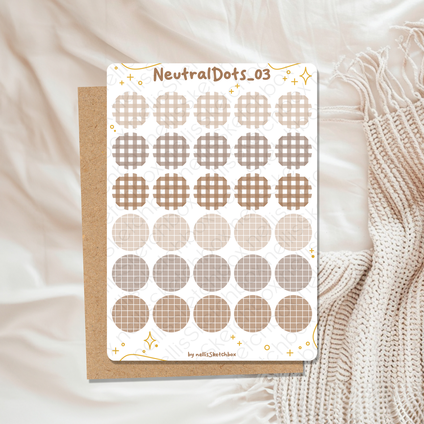 Sticker Sheet - NeutralDots_03