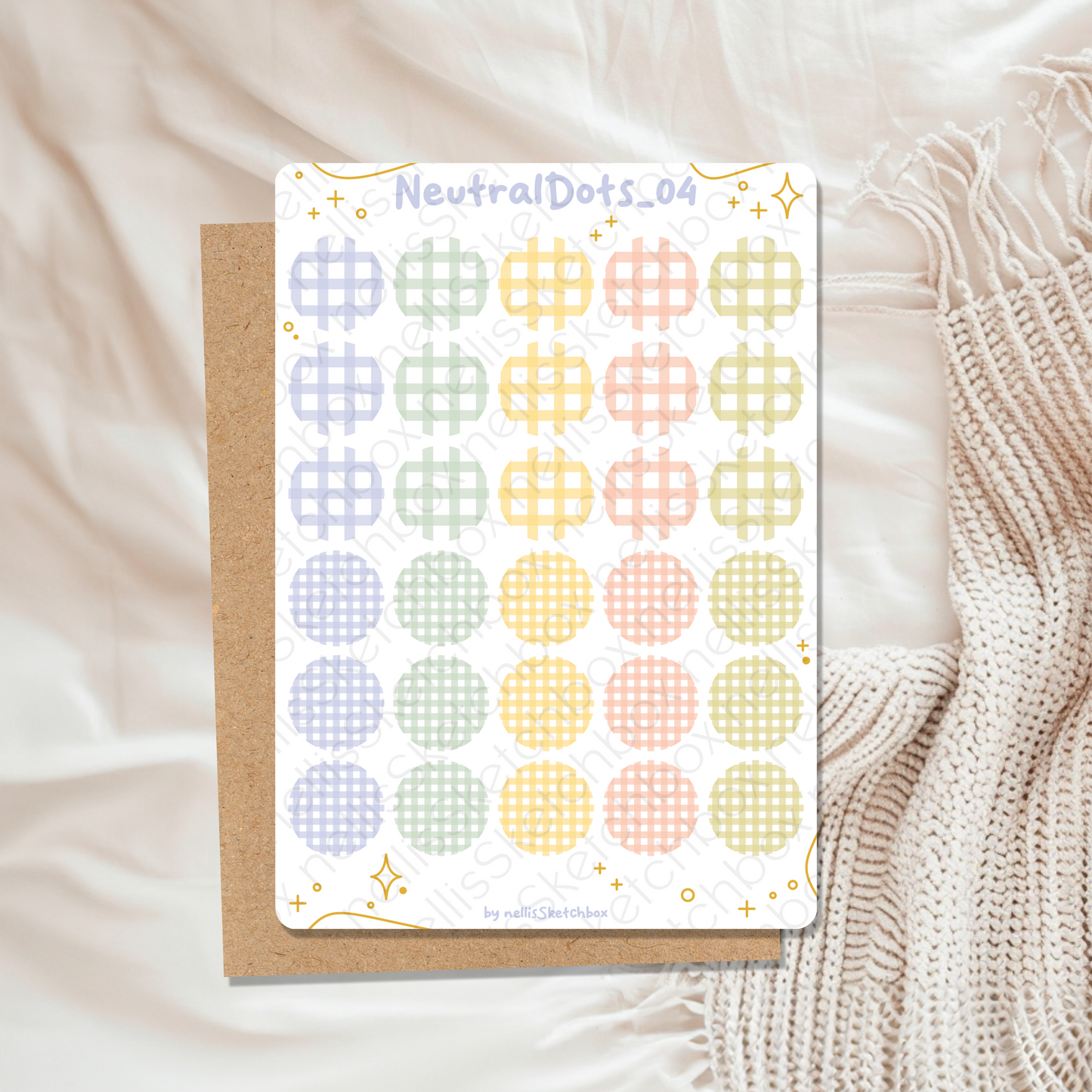 Sticker Sheet - NeutralDots_04