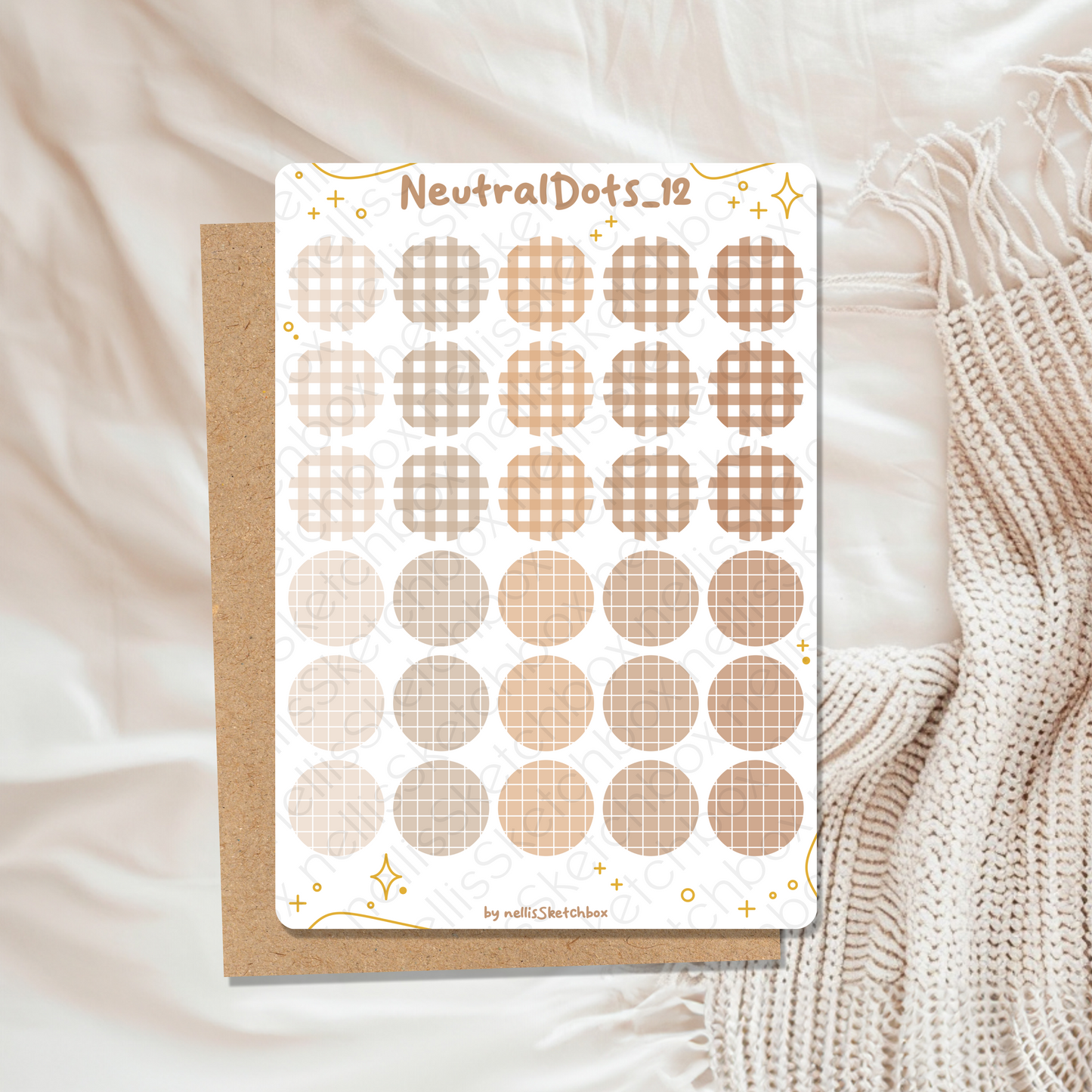 Sticker Sheet - NeutralDots_12
