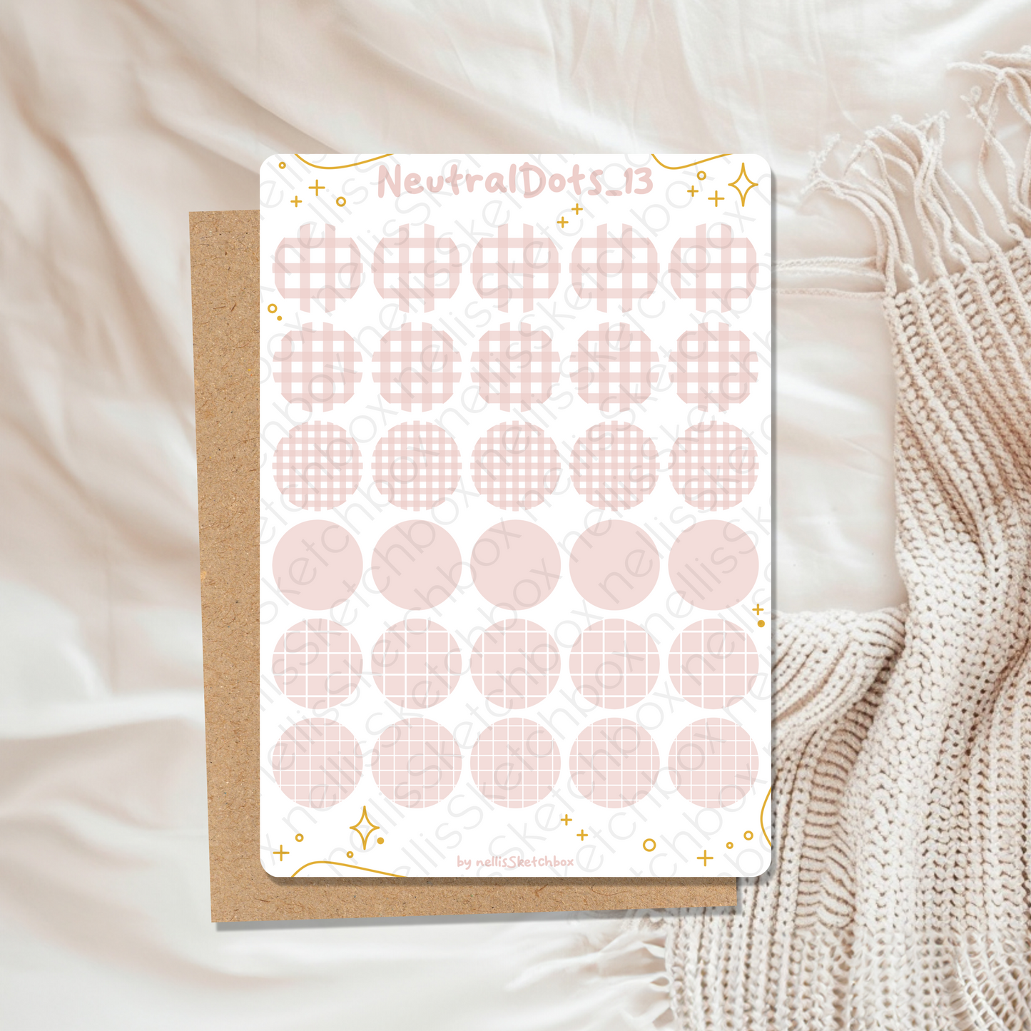 Sticker Sheet - NeutralDots_13