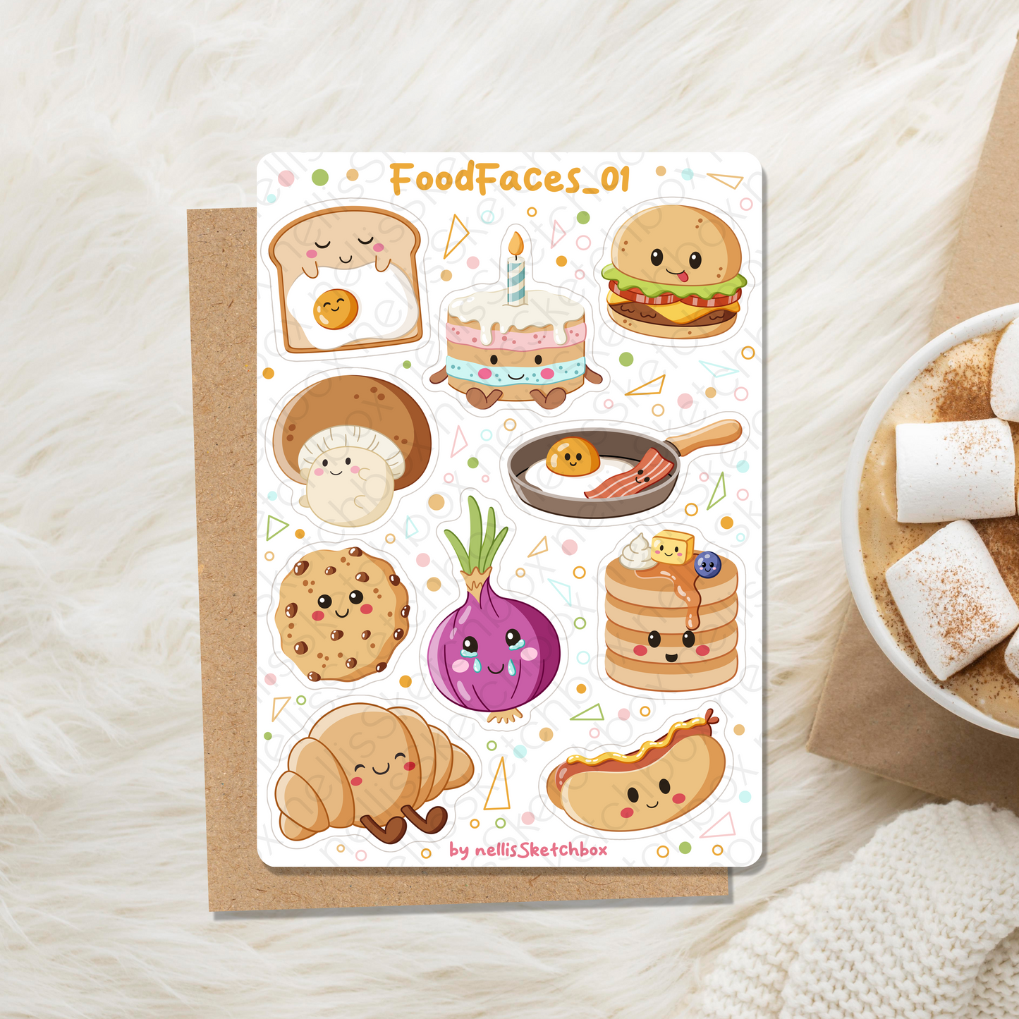 Sticker Sheet - FoodFaces_01