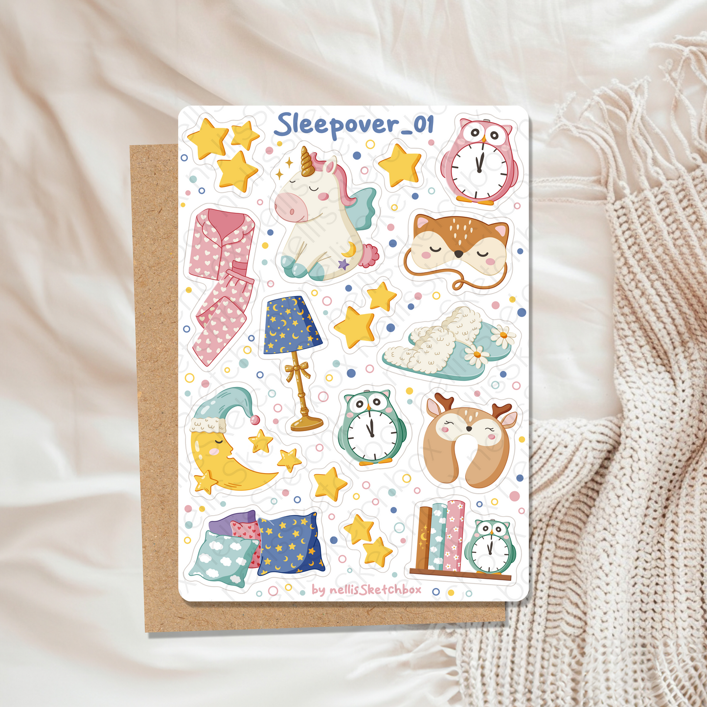 Sticker Sheet - Sleepover_01