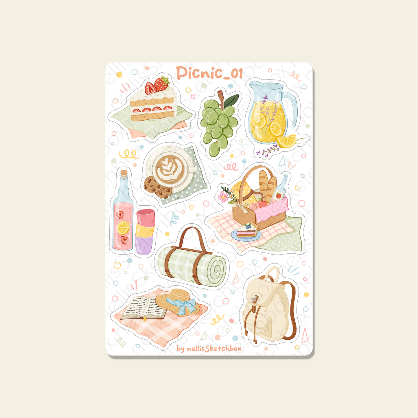 Sticker Sheet - Picnic_01
