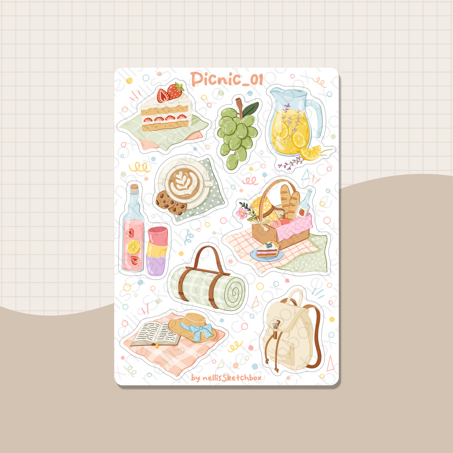 Sticker Sheet - Picnic_01