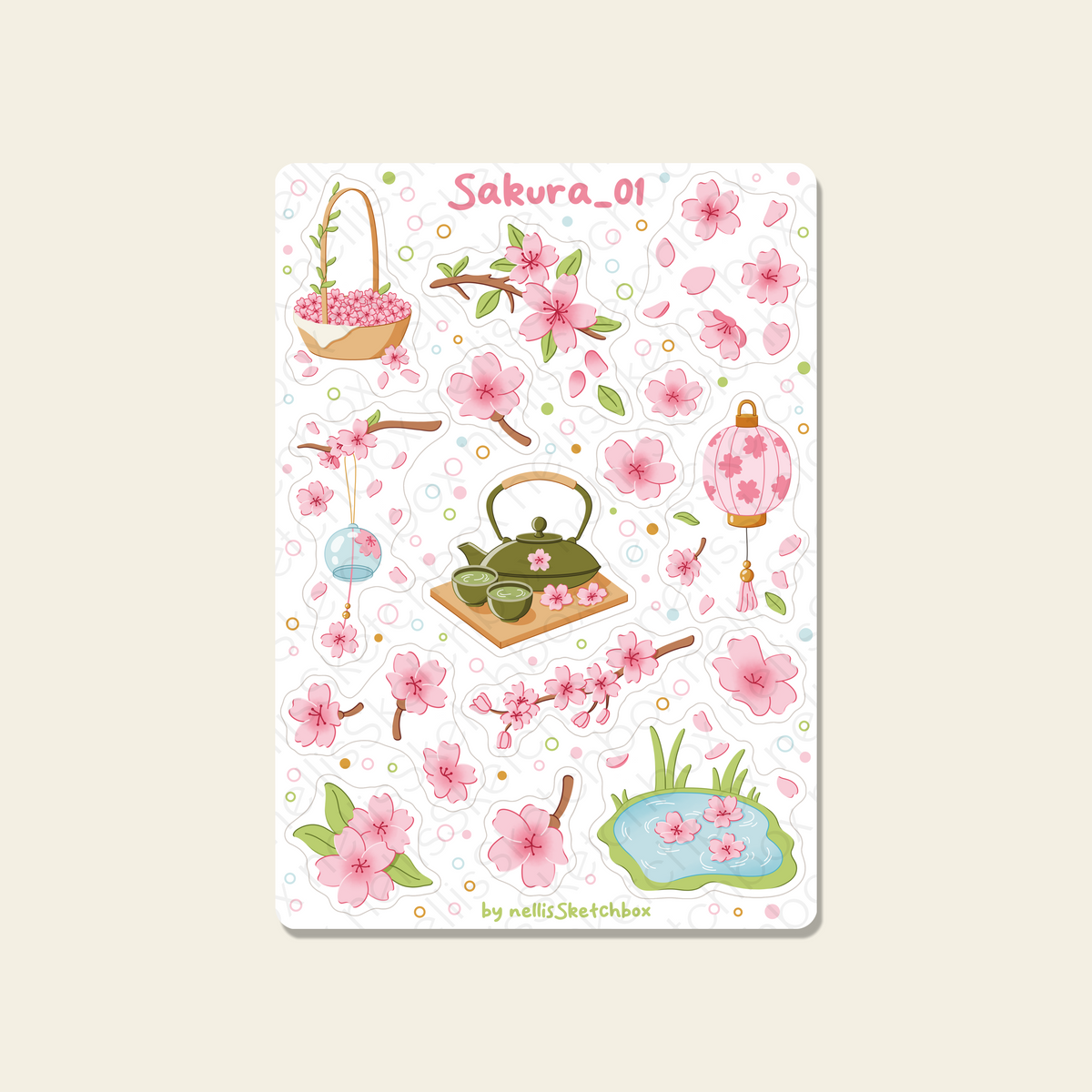 Sticker Sheet - Sakura_01