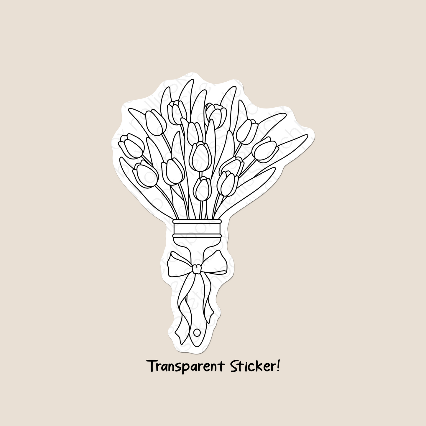 Transparent Sticker - TulipBrush