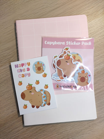Sticker Pack - Capybaras