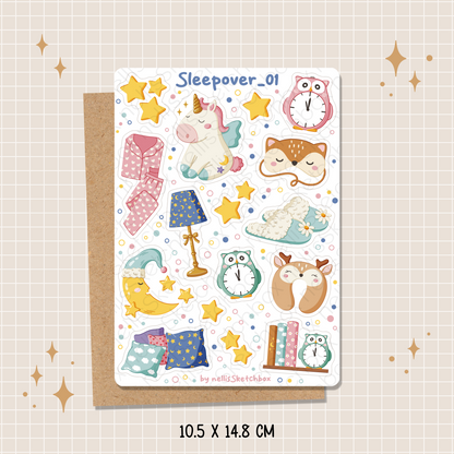 Sticker Sheet - Sleepover_01