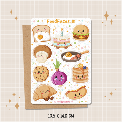 Sticker Sheet - FoodFaces_01