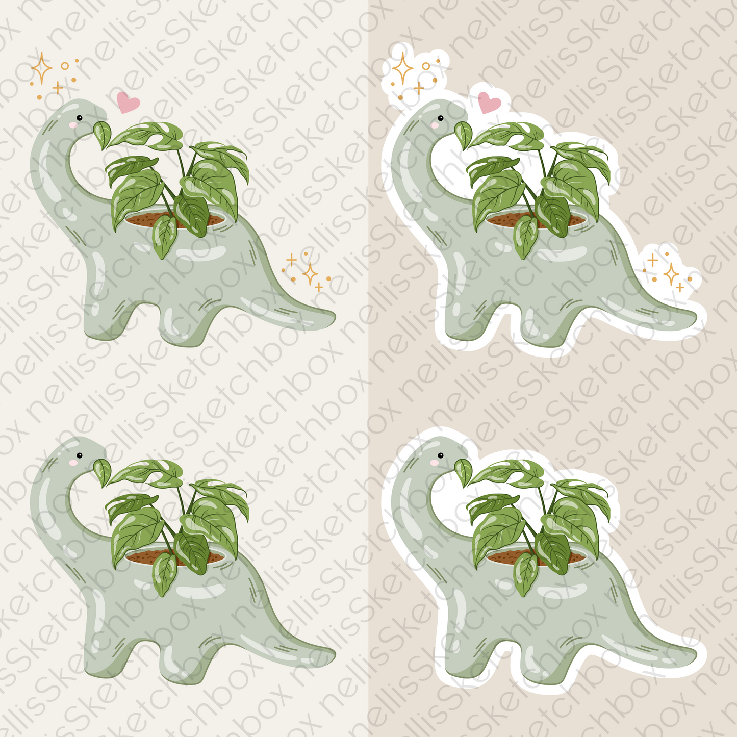 Digital Sticker - DinoPlant