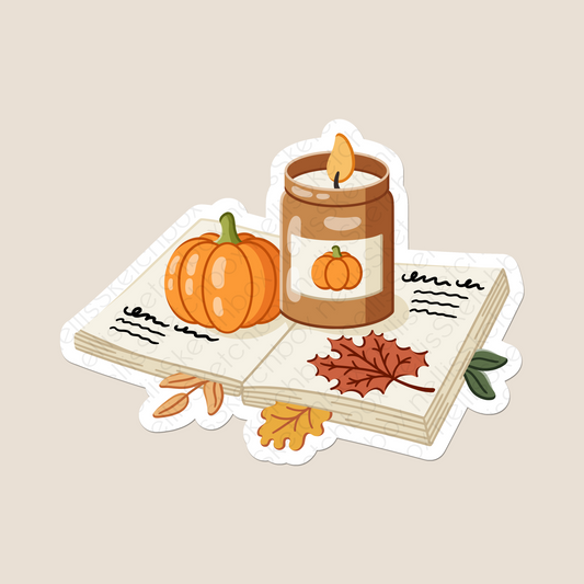 Vinyl Sticker - AutumnBook