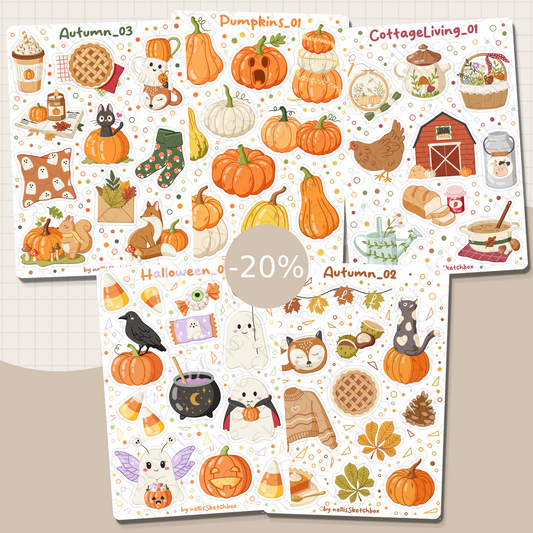 Sticker Sheet Bundle - Autumn