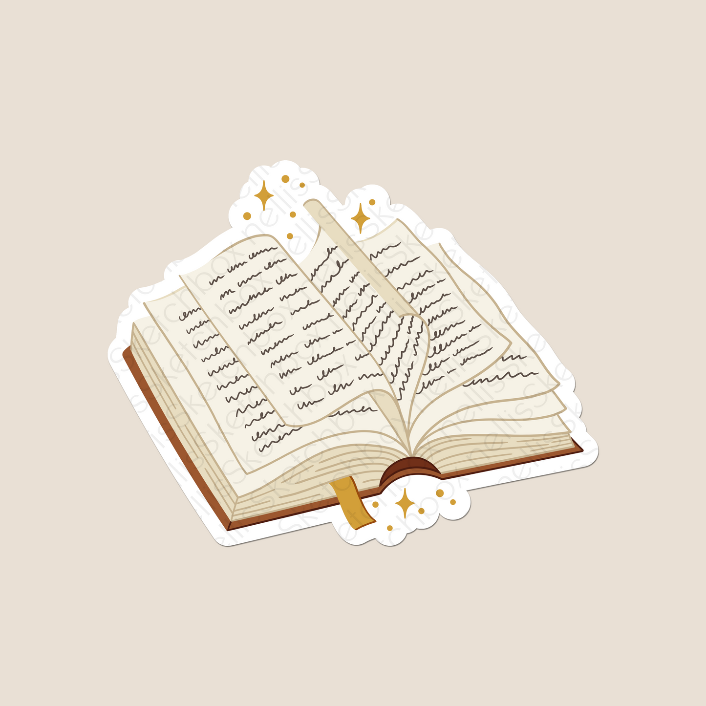 Vinyl Sticker - Book