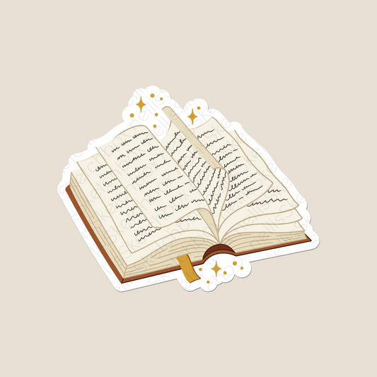 Vinyl Sticker - Book