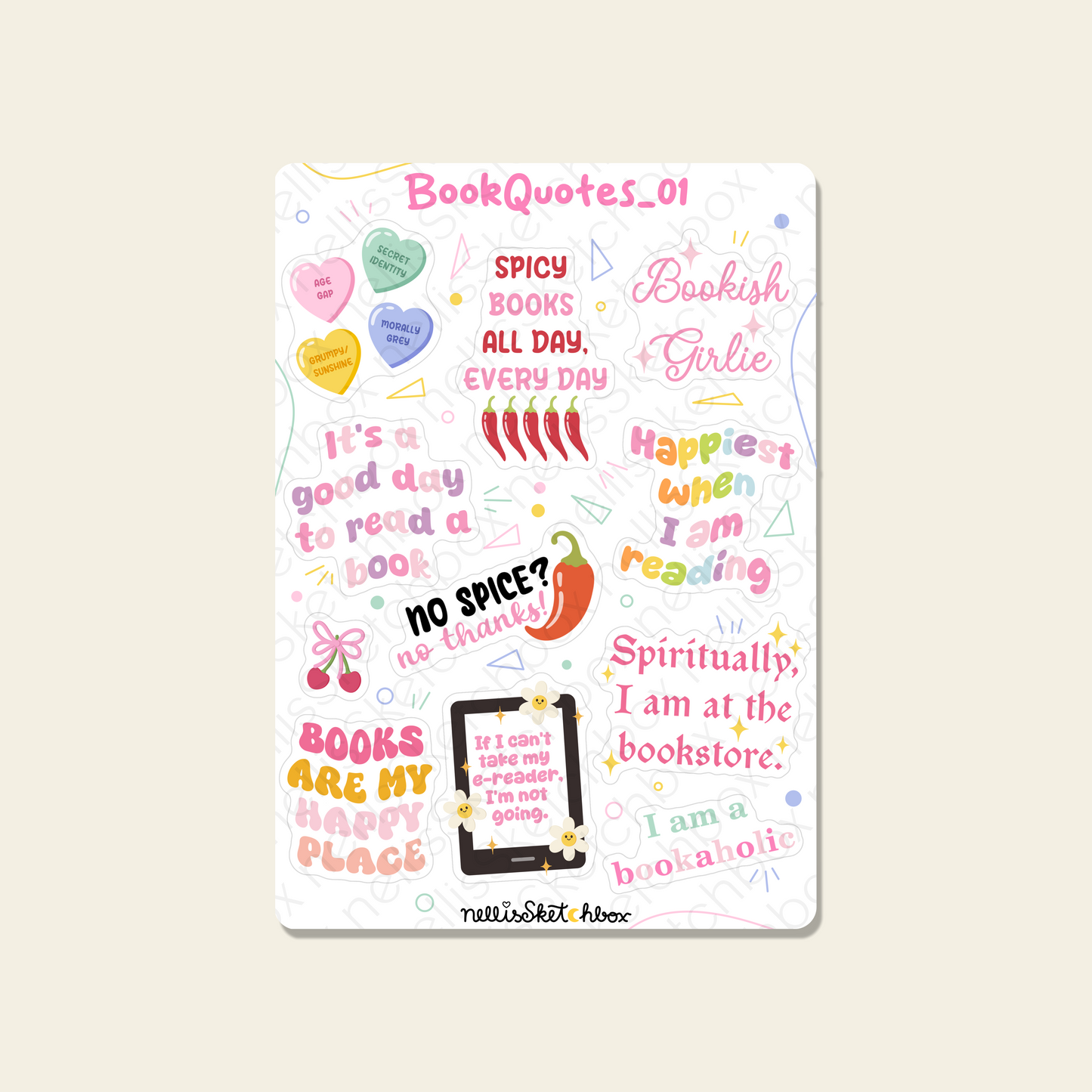 Sticker Sheet - BookQuotes_01