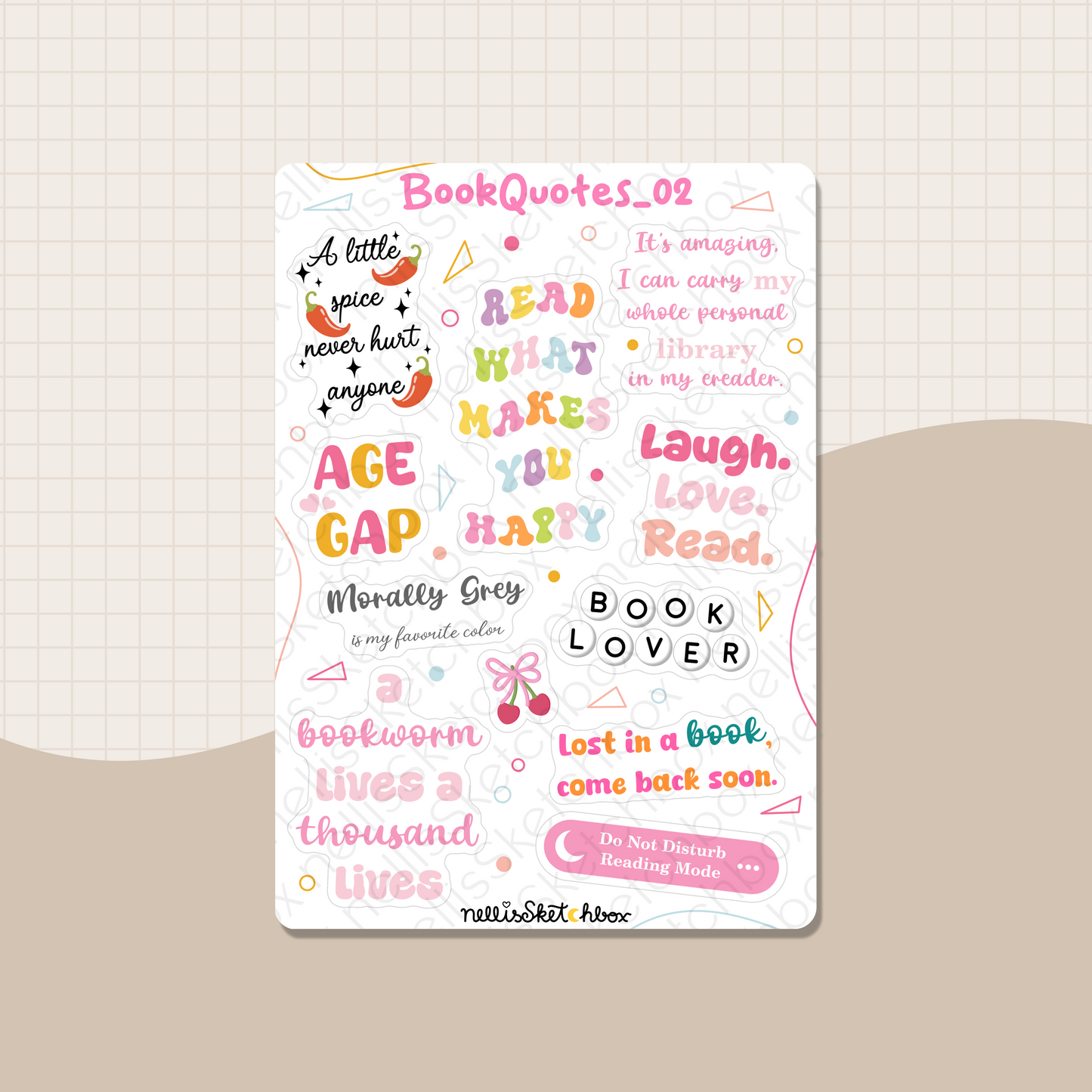 Sticker Sheet - BookQuotes_02
