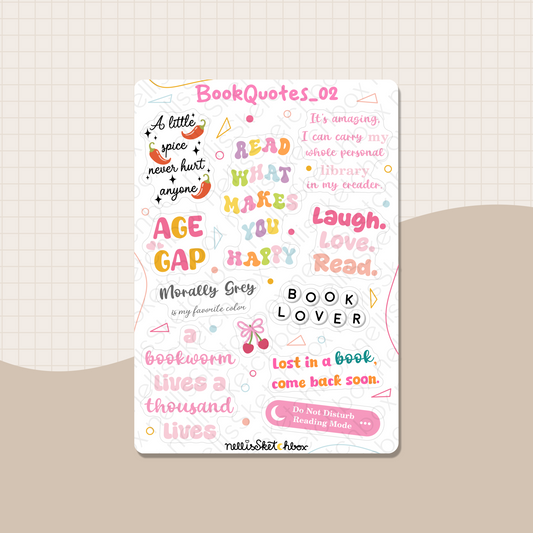 Sticker Sheet - BookQuotes_02