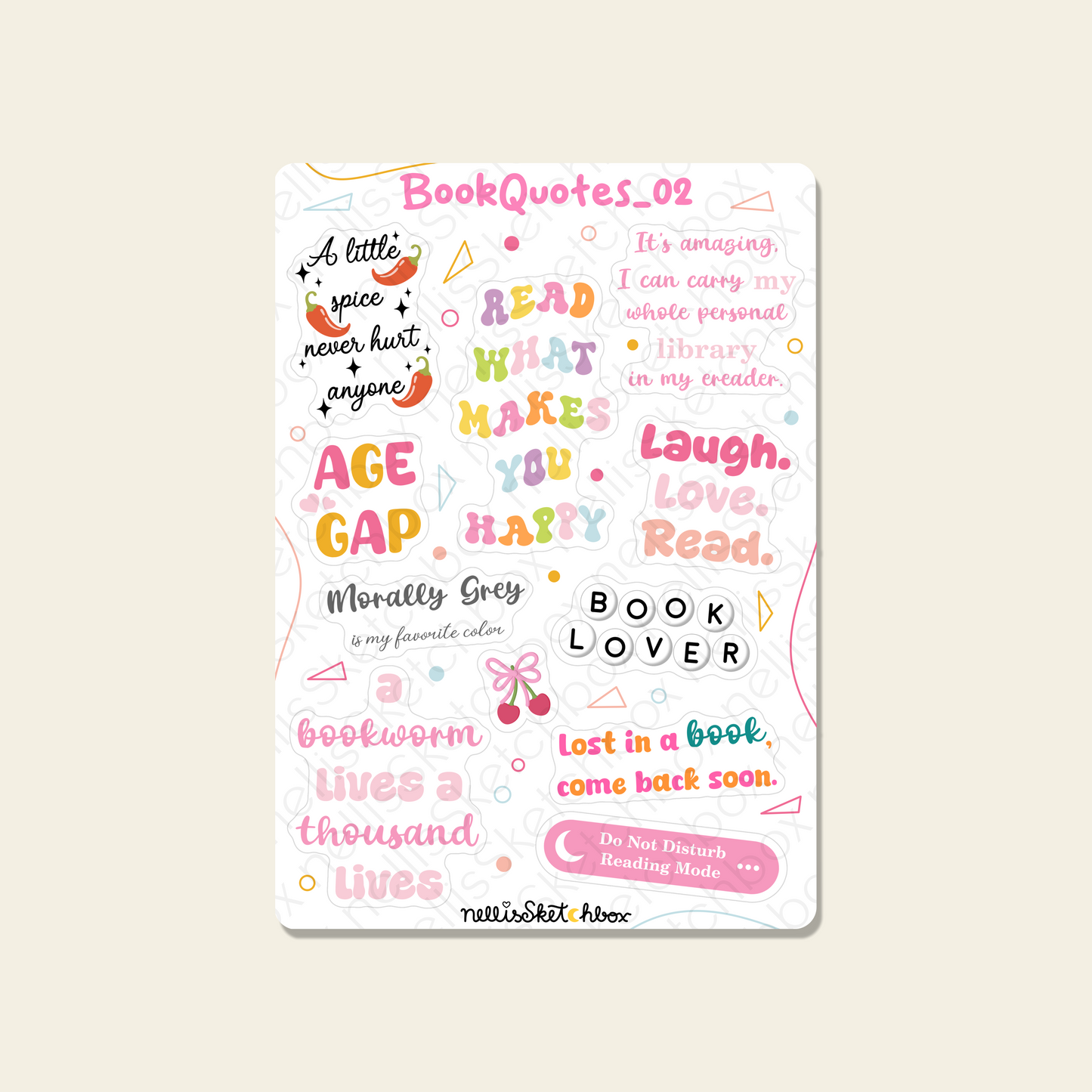 Sticker Sheet - BookQuotes_02