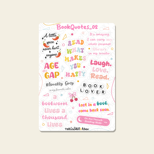 Sticker Sheet - BookQuotes_02