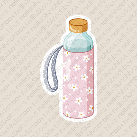 Vinyl Sticker - BottlePink_02