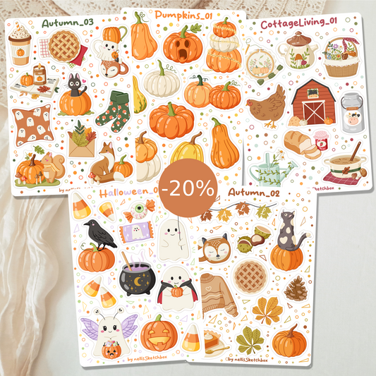 Sticker Sheet Bundle - Autumn