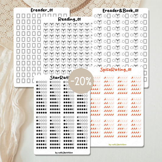 Sticker Sheet Bundle - Reading