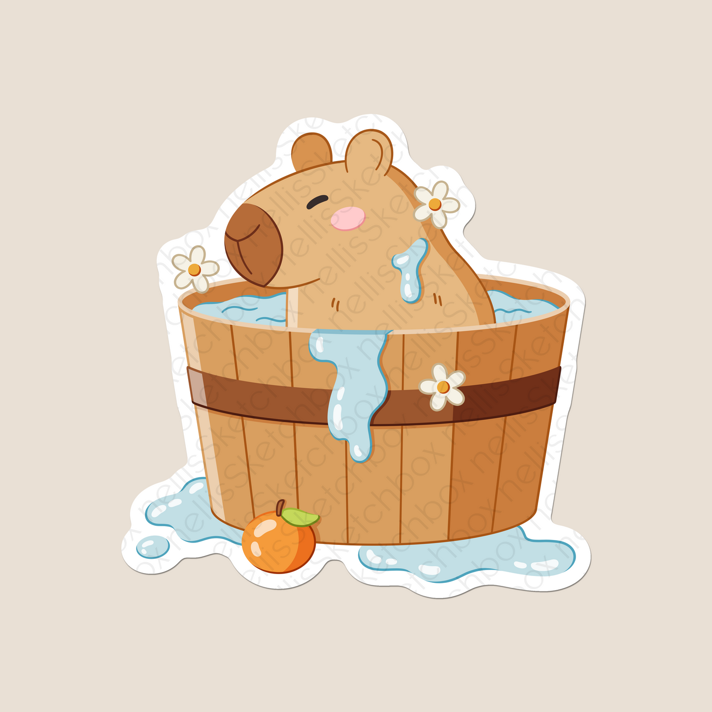 Vinyl Sticker - Capybara12