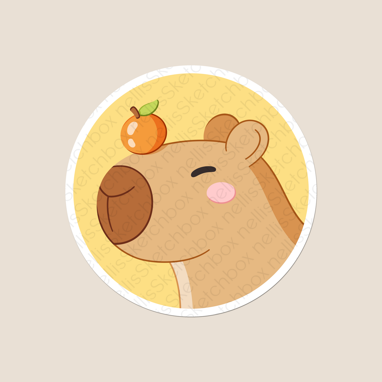 Vinyl Sticker - Capybara1