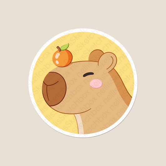 Vinyl Sticker - Capybara1