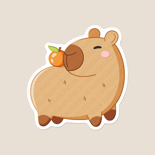 Vinyl Sticker - Capybara4