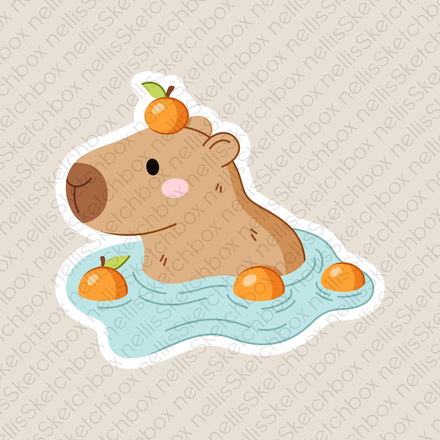 Vinyl Sticker - Capybara_04